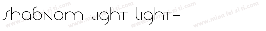 Shabnam Light Light字体转换